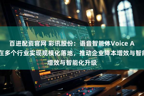 百进配资官网 彩讯股份：语音智能体Voice Agent已在多个行业实现规模化落地，推动企业降本增效与智能化升级